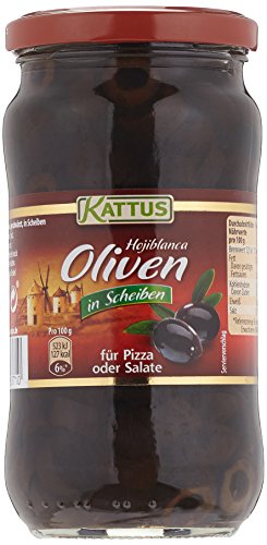 Kattus Spanische schwarze Oliven, in Scheiben, 1er Pack (1... - Épicerie Amazon Allemagne à 2.49€