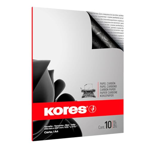 Kores - Schwarzes Kohlepapier für Schreibmaschinen, Kein... - Nouvelle promo Amazon à 3.59€