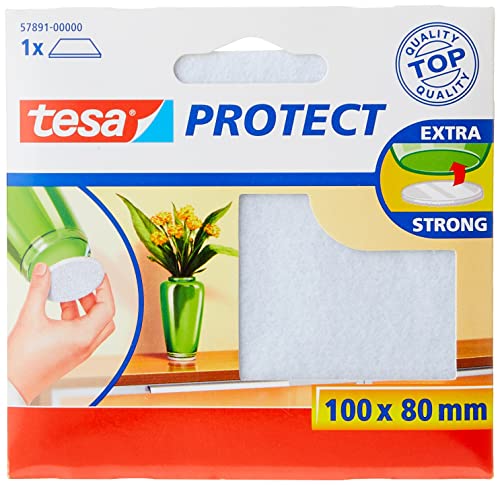 tesa Protect Filzgleiter, rechteckig, 100mm:80mm, weiß, 1... - Bricolage & Outils Amazon Allemagne à 1.35€