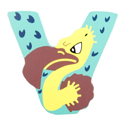 Small Foot Lettera V in Legno Con animali - Animalerie en promo à 1.87€