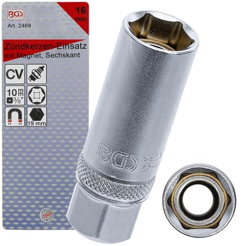 BGS 2469 | Zündkerzen-Einsatz mit Magnet, Sechskant | 10 mm... - Sports & Fitness en promo à 5.81€