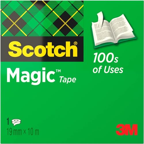 Scotch Ruban Magic - 1 Rouleau, 19 mm x 10 m - Idéal pour... en promo à 2,49€ (-50%) sur Amazon FR