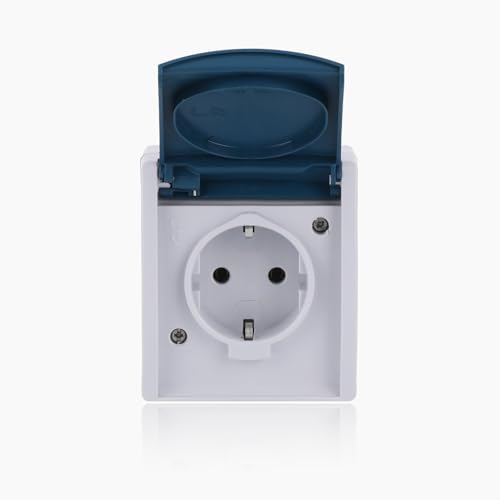 Busch-Jaeger 20EW-53 - Enchufe Schuko individual con tapa... - Amazon Espagne à 7.24€