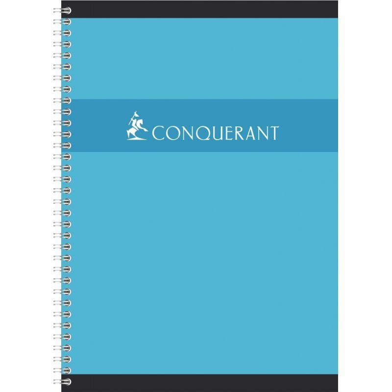 Cahier reliure intégrale A4 21 x 29,7 cm 5x5 70g 100 pages - Fournitures Bureau en promo à 1.62€