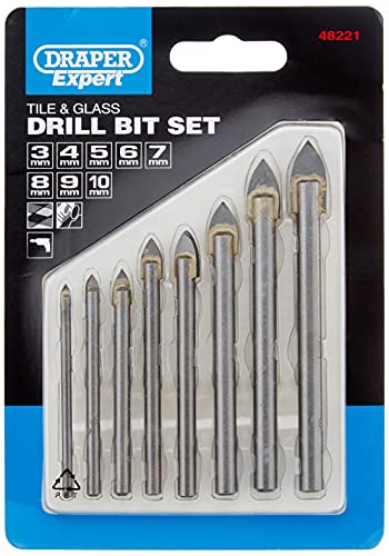Draper Expert 48221 Glas- und Fliesenbohrer, 8-teiliges Set - Bricolage & Outils Amazon Allemagne à 12.74€