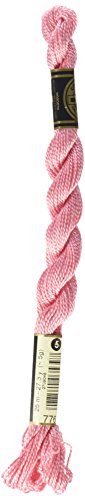 DMC 115 5-776 Pearl Cotton Thread, Medium Pink, Size 5 - Loisirs Créatifs Amazon Royaume-Uni à 8.08€