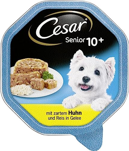 Cesar - Senior +10 con Pollo e Riso 1 Vaschetta 150,00 gr - Animalerie en promo à 1.15€