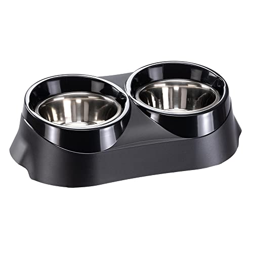 Ferplast Duo Feed Dog Bowl Holder with 2 Stainless Steel... - Maison & Cuisine Amazon Royaume-Uni à 11.40€
