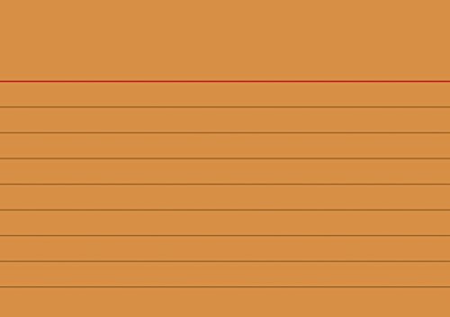 File Cards Lined A7 Orange - Auto & Moto Amazon Royaume-Uni à 4.70€