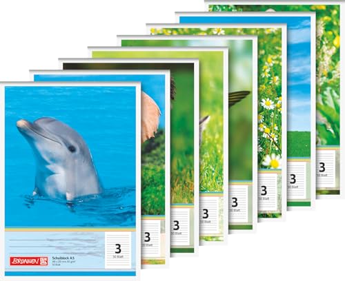 Brunnen 1041923 Schulblock DIN A5, 50 Blatt, kopfverleimt... - Bon plan à 1.89€