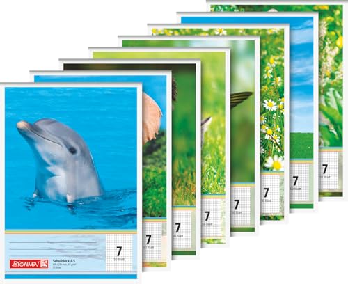 Brunnen 1041927 Bloc d'école linéature 7 (A5, 50 feuilles... - DIY & Tools Amazon France à 4.96€