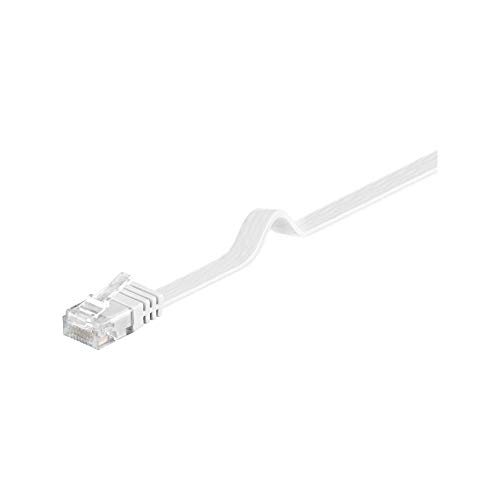 Goobay 93361 CAT 5e Câble de Liaison Plat, U/UTP, Blanc, 5m... - Animalerie en promo à 3.00€