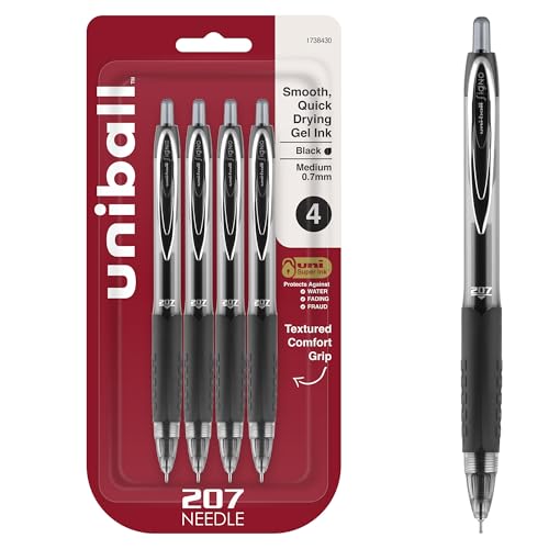 Uni-Ball 207 Needle RT retráctil Negro 4pieza (I) - Sports & Fitness Amazon Espagne à 22.80€