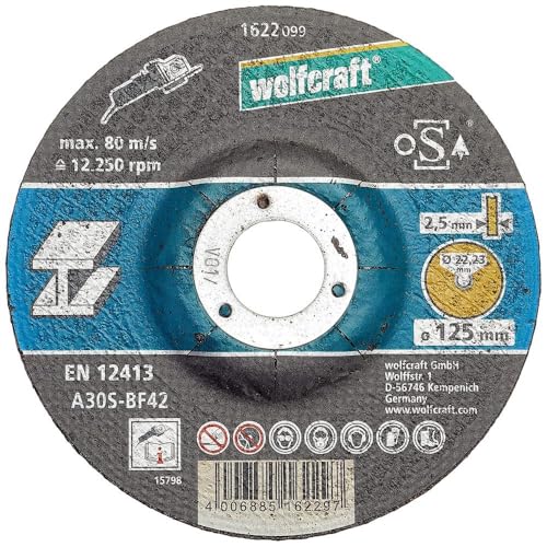 wolfcraft - 1622300 - Pack de 5 disques à tronçonner le... - Bricolage & Outils Amazon France à 10.98€