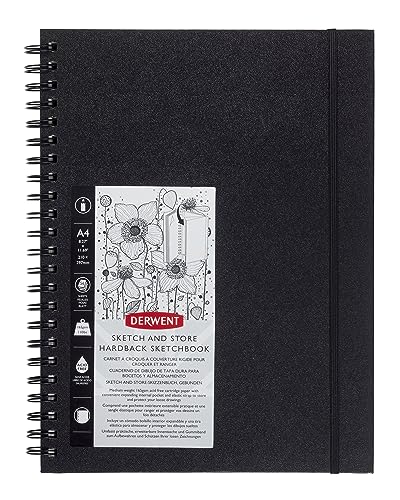 DERWENT - Cuaderno de dibujo (A4 horizontal, 165 g/m², 56... - Amazon Espagne à 6.44€
