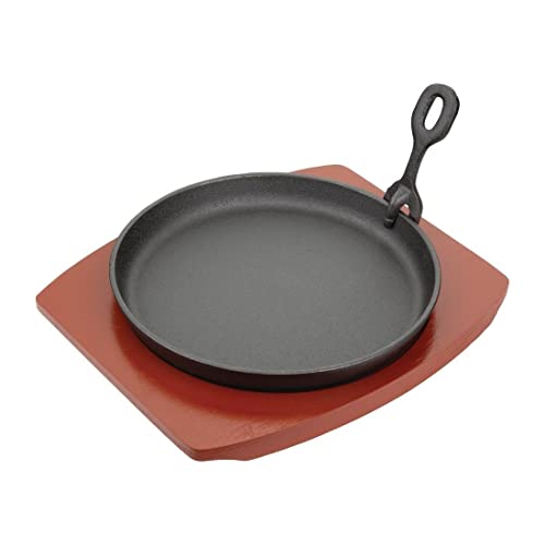 Olympia Plat de service en fonte rond avec support bois... en promo à 18,76€ (-50%) sur Amazon FR