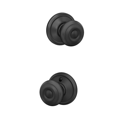 Schlage F10GEO622 Georgian Passage Knob, Matte Black - Maison & Cuisine Amazon Royaume-Uni à 12.15€