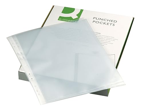Q-Connect Klarsichthüllen, A4, 50 Mikro, Orangenschale, 100... - Amazon Germany à 9.75€