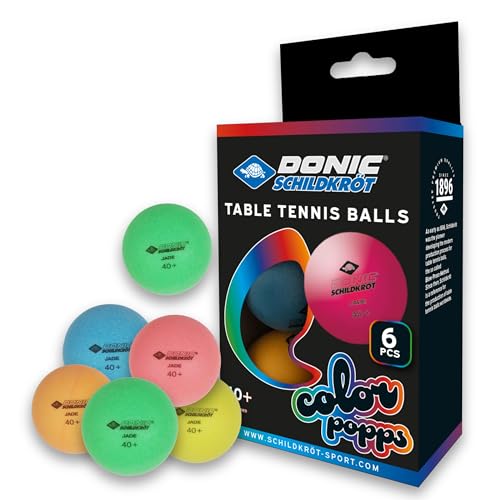 Donic-Schildkröt Tischtennisball Colour Popps, 6 farbige... - Nouvelle promo Amazon à 3.99€