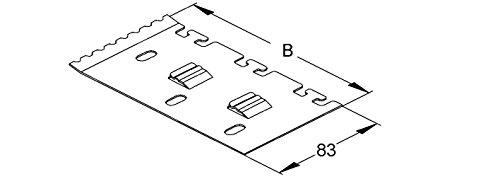 Niedax Trennstegbefestig.-Platte LZTP 150 B=149,Stahl S... - High-Tech & Électronique Amazon Allemagne à 1.60€