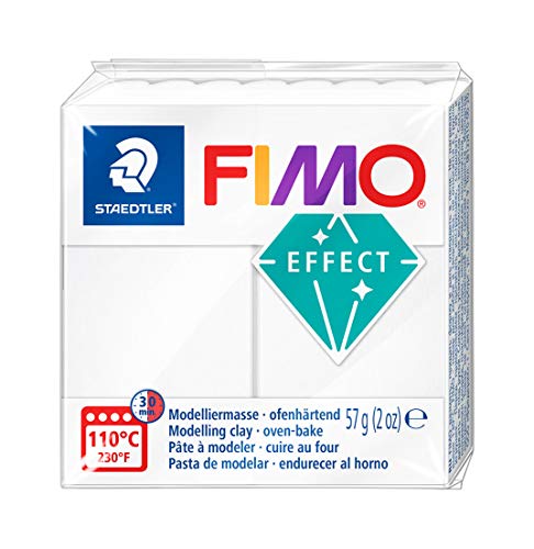 STAEDTLER 8020-014 - Fimo Effect Normalblock, 57 g, weiß... - Loisirs Créatifs Amazon Allemagne à 1.88€