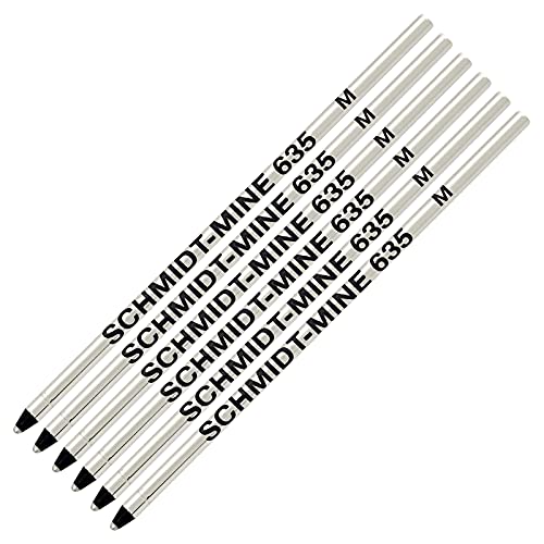 Schmidt Mini Ball Pen Refill - 6 Pack - Black - Sports & Fitness en promo à 4.71€