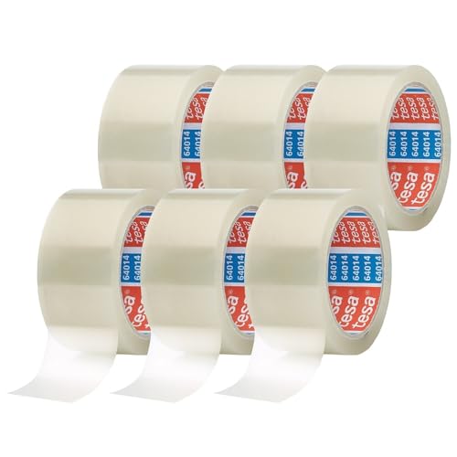 tesapack 64014 Low-Noise Parcel Tape, Pack of 6, for... - Amazon Royaume-Uni à 8.78€