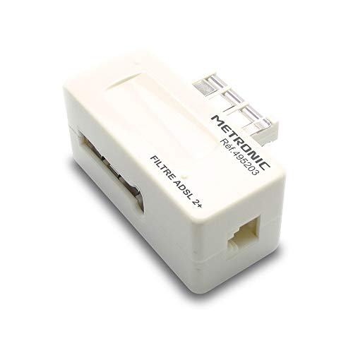 Metronic - 495203, Filtra ADSL 2+ presa RJ11-24 Mpbs - Bon plan à 7.91€