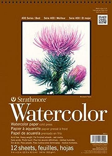 Strathmore Bloc aquarelle P440-12, 15,2 x 30,5 cm, reliure... - Musique & Instruments Amazon France à 22.16€