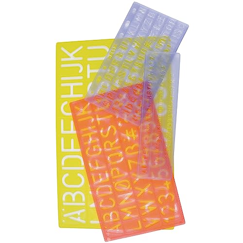 Helix Buchstaben-Schablonenset 5 / 10 / 20 / 30 mm - Maison & Cuisine Amazon Allemagne à 3.71€