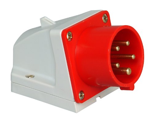 Kopp 171800007 CEE Wall Plug, 5 Pin 16 A 400 V Red - Amazon Royaume-Uni à 4.59€