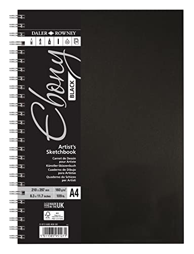 Daler Rowney Ebony - Carnet de croquis spiralé couverture... en promo à 10,70€ (-41%) sur Amazon FR