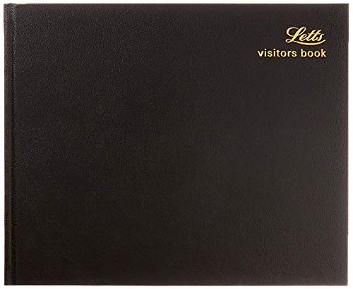 Letts Company Visitors Book - Black - Maison & Cuisine Amazon Royaume-Uni à 14.99€