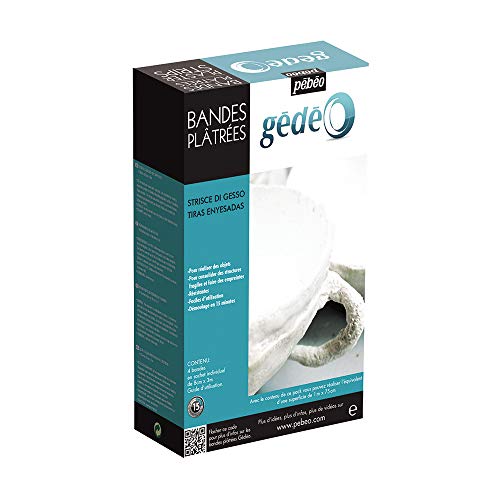 PEBEO Gedeo Plaster Strips with 4 Strips of 8 x 300cm, White - Loisirs Créatifs en promo à 5.00€