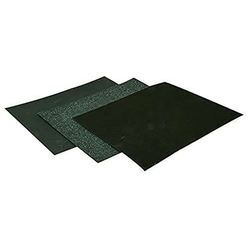 Rolson 24507 10 pc Wet and Dry Sand Sheets, Black - Maison & Cuisine en promo à 1.95€