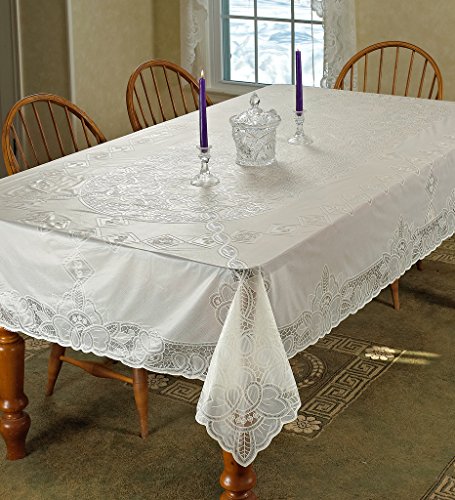 Violet Linen Vinyl Lace Betenburg Design Tablecloth Beige... - Maison & Cuisine Amazon Royaume-Uni à 9.92€