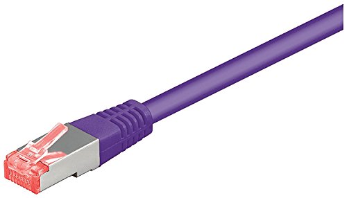 Goobay 93536 CAT 6 Patchkabel, S/FTP (PiMF), Violett - Animalerie Amazon Allemagne à 1.98€