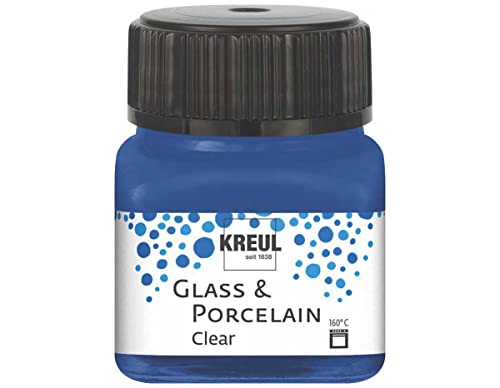 KREUL 16217 - Glass & Porcelain Clear dunkelblau, im 20 ml... - Maison & Cuisine en promo à 2.99€