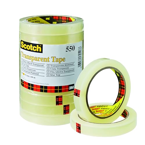 Scotch Transparentes klebeband 550 - 10 Rollen - 15 mm x 66... - Home & Kitchen Amazon Germany à 11.66€
