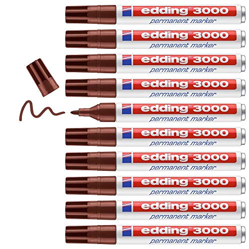 edding 3000 Marqueur permanent - marron - 10 stylos... en promo à 21,05€ (-39%) sur Amazon FR