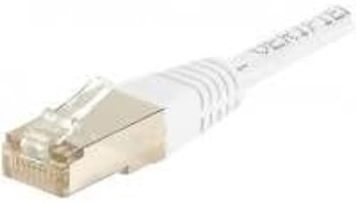 DEXLAN Cat6 RJ45 SSTP Patchkabel, 0,1 m, Weiß - Nouvelle promo Amazon à 6.51€