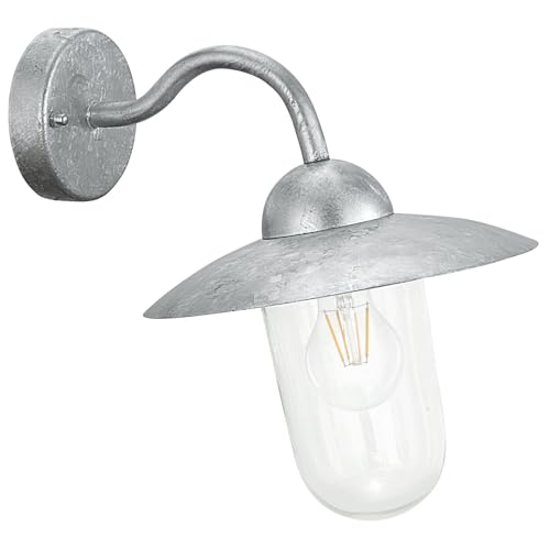 EGLO Milton 88489 Outside Wall Light in Galvanised Steel... - Maison & Cuisine Amazon Royaume-Uni à 55.18€