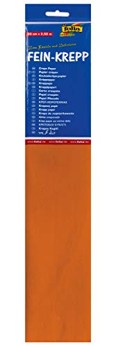folia 822109-10 - Krepppapier, 10 Lagen in hellrotorange... - Home & Kitchen Amazon Germany à 3.87€