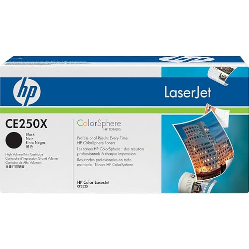 HP Toner CE250X schwarz ColorSphere Color LaserJet CP3525 - Fournitures Bureau Amazon Allemagne à 60.69€