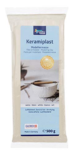 Glorex 6 8070 101 Plast de cerámica, Arcilla, Blanco, 500 g - Amazon Espagne à 5.61€