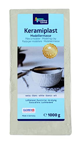 GLOREX 6 8070 201 Keramiplast, pâte à modeler, 1000g, blanc - Jouets & Jeux Amazon France à 12.40€