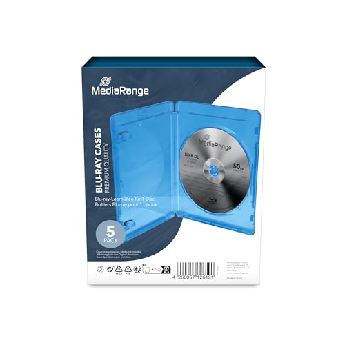 MediaRange BOX38 Blu-ray case 1disques Bleu étui disque... - Bricolage & Outils Amazon France à 7.84€
