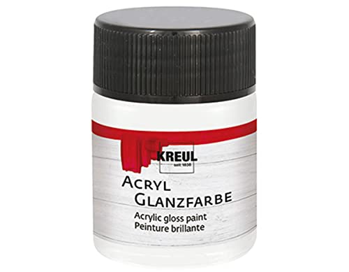 KREUL 79501 - Acryl Glanzfarbe, 50 ml Glas in weiß... - Maison & Cuisine Amazon Allemagne à 2.00€
