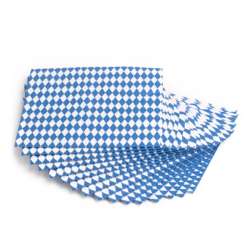 Serviettes de table (2 épaisseurs) bleues et blanches... - Sports & Fitness Amazon France à 8.18€