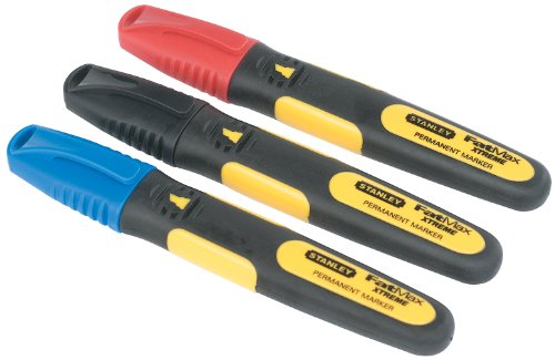 Stanley 0-47-315 FatMax Triple Pack Chisel Tip Markers - Maison & Cuisine en promo à 2.99€